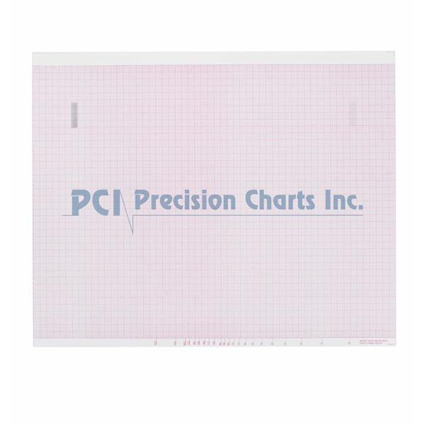 Paper ECG/EKG Mortara For Stress Kendal-LTP 216x458 Red Grid 500/Package